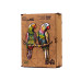 Figurowa drewniana puzzle Papugi faliste