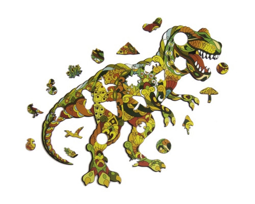 Figurkowe drewniane puzzle "Tyrannosaurus Rex"