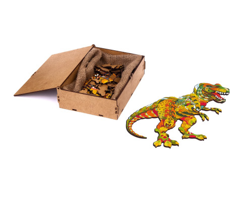 Figurkowe drewniane puzzle "Tyrannosaurus Rex"