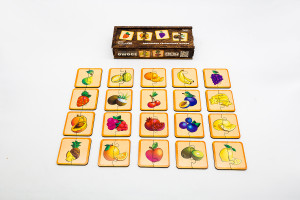 Drewniane puzzle "Owoce" dla dzieci od 3 lat